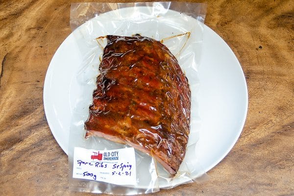 Old City Smokehouse Spicy Smoked Spare Ribs 500g